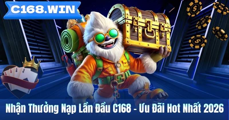 Nhận Thưởng Nạp Lần Đầu C168 – Ưu Đãi Hot Nhất 2026 Nhận Thưởng Nạp Lần Đầu C168 – Ưu Đãi Hot Nhất 2026